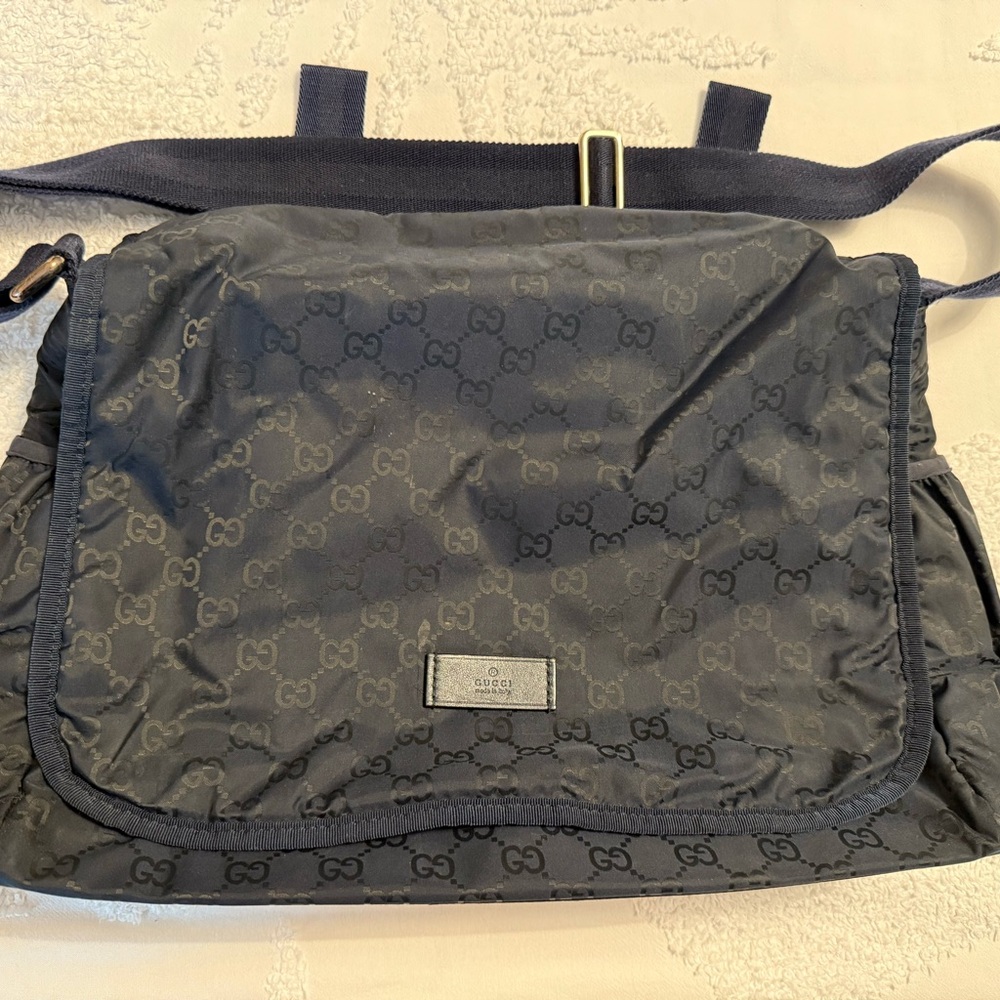 Gucci Navy Blue Messenger Bag